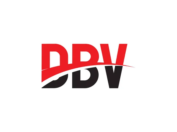 Dbv Начальный Дизайн Логотипа Логотипа Вектора Шаблон Креативный Символ Фирменного — стоковый вектор