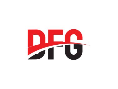 DFG ilk harf logo tasarım vektör şablonu. kurumsal iş kimliği için yaratıcı sembol.