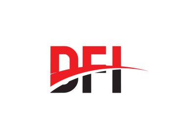 DFI ilk harf logo tasarım vektör şablonu. kurumsal iş kimliği için yaratıcı sembol.