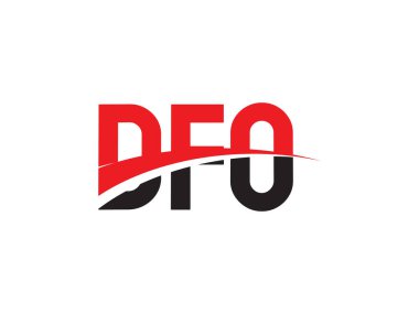 DFO ilk harf logo tasarım vektör şablonu. kurumsal iş kimliği için yaratıcı sembol.