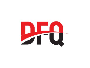DFQ ilk harf logo tasarım vektör şablonu. kurumsal iş kimliği için yaratıcı sembol.