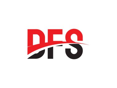 DFS ilk harf logo tasarım vektör şablonu. kurumsal iş kimliği için yaratıcı sembol.