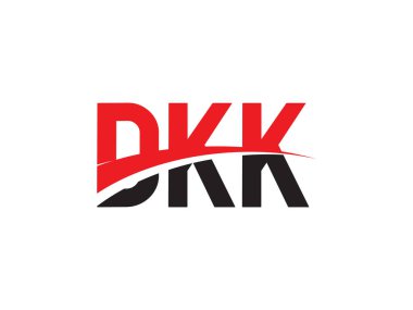 DKK ilk harf logo tasarım vektör şablonu. kurumsal iş kimliği için yaratıcı sembol.