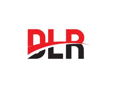 DLR ilk harf logo tasarım vektör şablonu. kurumsal iş kimliği için yaratıcı sembol.