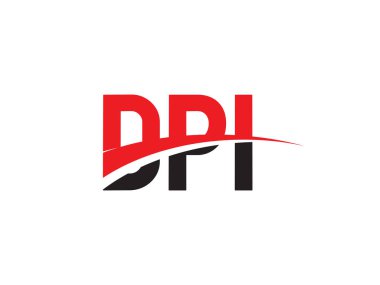 Vektör İllüstrasyonu, kırmızı siyah ilk harfler, DPI