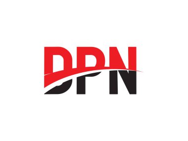 Vektör İllüstrasyonu, kırmızı siyah ilk harfler, DPN