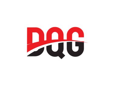 Vektör Illustration, kırmızı siyah ilk harfler, DQG