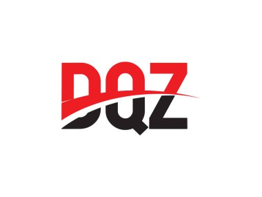 Vektör Illustration, kırmızı siyah ilk harfler, DQZ