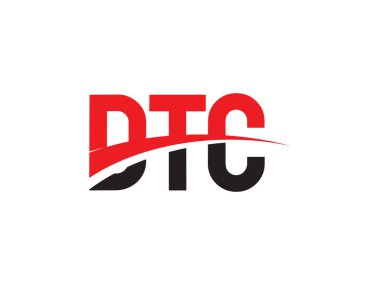 DTC ilk harf logo tasarım vektör şablonu. kurumsal iş kimliği için yaratıcı sembol.