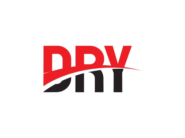 Vectorillustratie Rode Zwarte Beginletters Dry — Stockvector