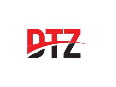DTZ ilk harf logo tasarım vektör şablonu. kurumsal iş kimliği için yaratıcı sembol.