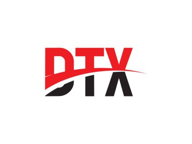 DTX ilk harf logo tasarım vektör şablonu. kurumsal iş kimliği için yaratıcı sembol.