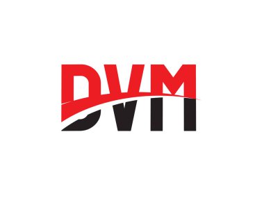 DVM ilk harf logo tasarım vektör şablonu. kurumsal iş kimliği için yaratıcı sembol.