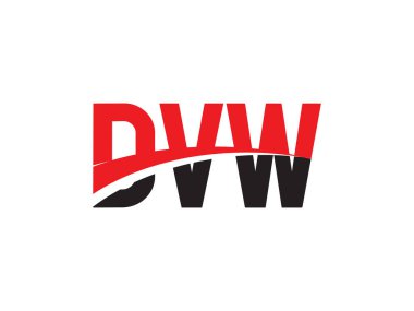 DVW ilk harf logo tasarım vektör şablonu. kurumsal iş kimliği için yaratıcı sembol.