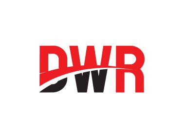 DWR ilk harf logo tasarım vektör şablonu. kurumsal iş kimliği için yaratıcı sembol.