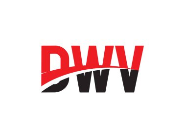 DWV ilk harf logo tasarım vektör şablonu. kurumsal iş kimliği için yaratıcı sembol.