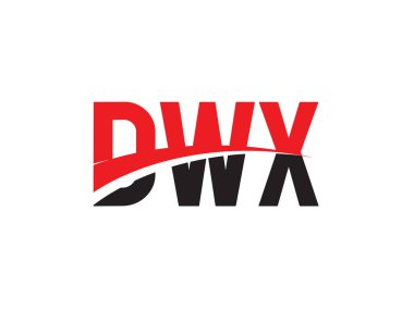 DWX ilk harf logo tasarım vektör şablonu. kurumsal iş kimliği için yaratıcı sembol.
