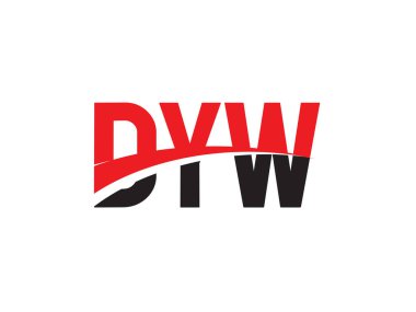 DYW ilk harf logo tasarım vektör şablonu. kurumsal iş kimliği için yaratıcı sembol.