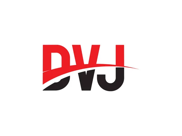 Dvj Carta Inicial Logotipo Diseño Vector Plantilla Símbolo Creativo Para — Archivo Imágenes Vectoriales