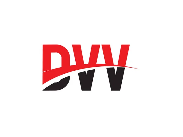 Dvv初始字母标志设计向量模板 企业身份的创意符号 — 图库矢量图片