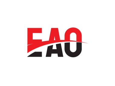 Vektör Illustration, hat logosu tasarımı, ilk harfler, EAO