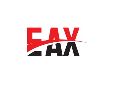 vektör Illustration, hat logosu tasarımı, ilk harfler, EAX