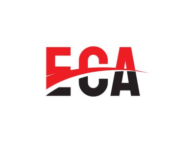 ECA ilk harf logo tasarım vektör şablonu. kurumsal iş kimliği için yaratıcı sembol.