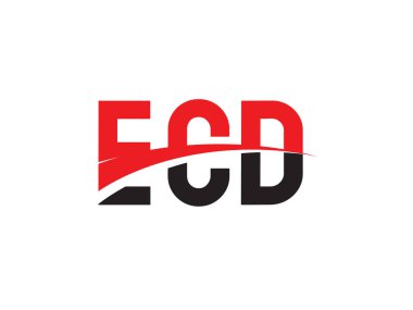 ECD ilk harf logo tasarım vektör şablonu. kurumsal iş kimliği için yaratıcı sembol.