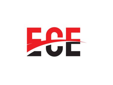 ECE ilk harf logo tasarım vektör şablonu. kurumsal iş kimliği için yaratıcı sembol.