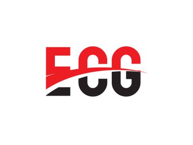 ECG ilk harf logo tasarım vektör şablonu. kurumsal iş kimliği için yaratıcı sembol.