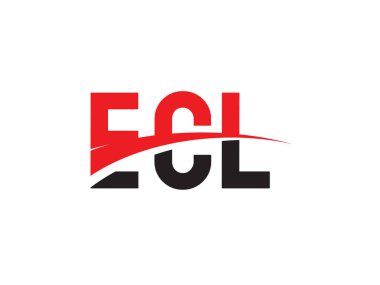 ECL ilk harf logo tasarım vektör şablonu. kurumsal iş kimliği için yaratıcı sembol.
