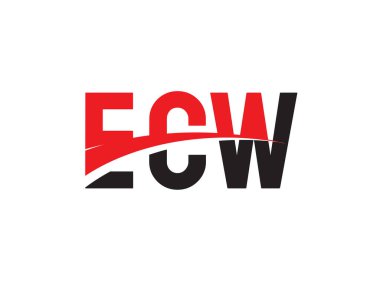 alfabe harfleri, vektör illüstrasyonu, logo tasarımı, ECW
