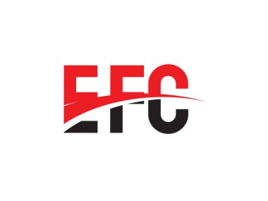 EFC ilk harf logo tasarım vektör şablonu. kurumsal iş kimliği için yaratıcı sembol.