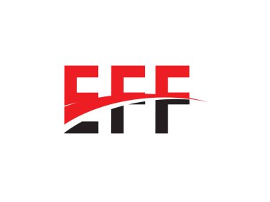 EFF ilk harf logo tasarım vektör şablonu. kurumsal iş kimliği için yaratıcı sembol.