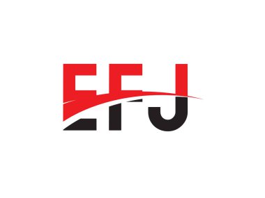 EFJ ilk harf logo tasarım vektör şablonu. kurumsal iş kimliği için yaratıcı sembol.