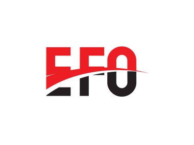 EFO ilk harf logo tasarım vektör şablonu. kurumsal iş kimliği için yaratıcı sembol.