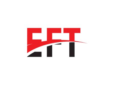 EFT ilk harf logo tasarım vektör şablonu. kurumsal iş kimliği için yaratıcı sembol.