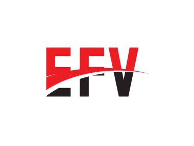 EFV ilk harf logo tasarım vektör şablonu. kurumsal iş kimliği için yaratıcı sembol.