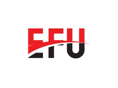 EFU ilk harf logo tasarım vektör şablonu. kurumsal iş kimliği için yaratıcı sembol.