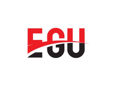 EGU ilk harf logo tasarım vektör şablonu. kurumsal iş kimliği için yaratıcı sembol.