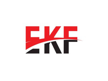 EKF ilk harf logo tasarım vektör şablonu. kurumsal iş kimliği için yaratıcı sembol.
