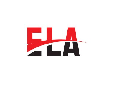 ELA ilk harf logo tasarım vektör şablonu. kurumsal iş kimliği için yaratıcı sembol.