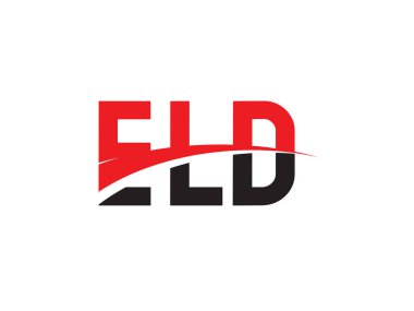 ELD ilk harf logo tasarım vektör şablonu. kurumsal iş kimliği için yaratıcı sembol.