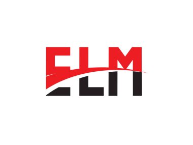 ELM ilk harf logo tasarım vektör şablonu. kurumsal iş kimliği için yaratıcı sembol.