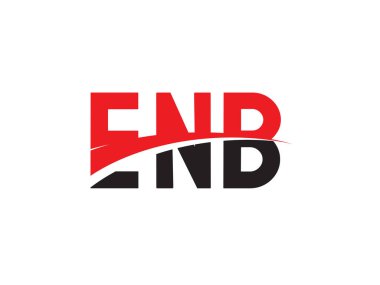 ENB ilk harf logo tasarım vektör şablonu. kurumsal iş kimliği için yaratıcı sembol.