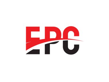 EPC ilk harf logo tasarım vektör şablonu. kurumsal iş kimliği için yaratıcı sembol.