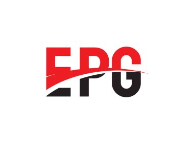 EPG ilk harf logo tasarım vektör şablonu. kurumsal iş kimliği için yaratıcı sembol.