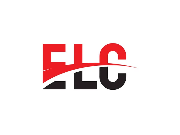 Elc Початковий Вектор Дизайну Літер Творчий Символ Корпоративної Ділової Ідентичності — стоковий вектор