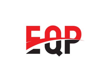 EQP ilk harf logo tasarım vektör şablonu. kurumsal iş kimliği için yaratıcı sembol.