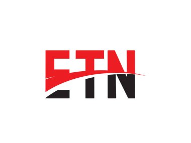 ETN ilk harf logo tasarım vektör şablonu. kurumsal iş kimliği için yaratıcı sembol.